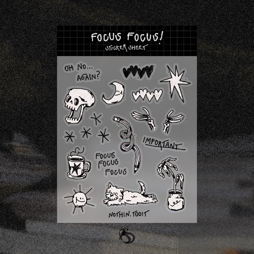Focus Focus! Sticker Sheet