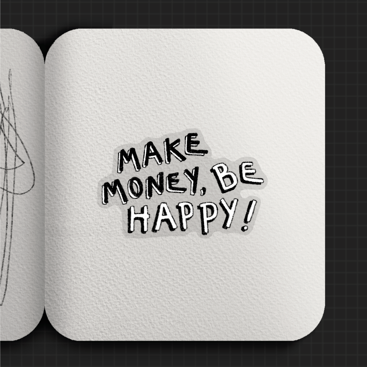 'Make money' sticker