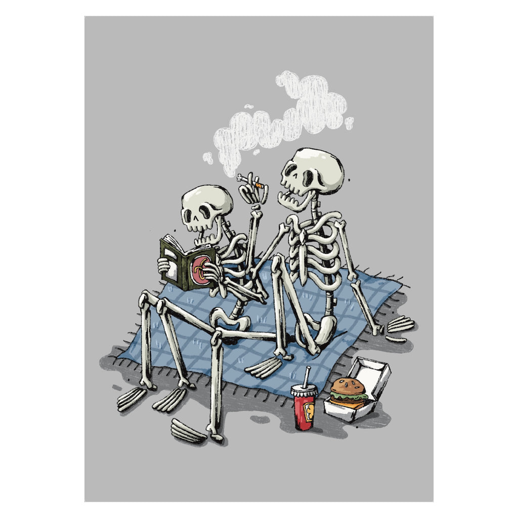 'Chilling dumbly' A5 Print